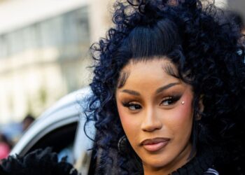 Cardi B is seen outside Jean Paul Gauthier during Day Three of Paris Fashion Week - Haute Couture Fall/Winter 2026/2027 on July 08, 2026 in Paris, France.