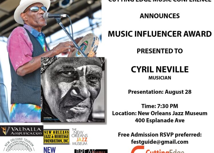 Cyril Neville recibirá el premio Music Influencer 2026 en Nueva Orleans