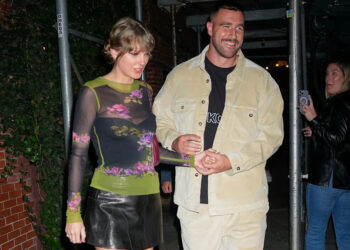 Taylor Swift y Travis Kelce en 2023Crédito: Gotham/GC Images