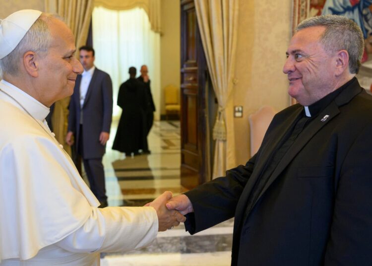El padre Marina reflexiona sobre su encuentro con el Papa León XIV (Video + Fotos)