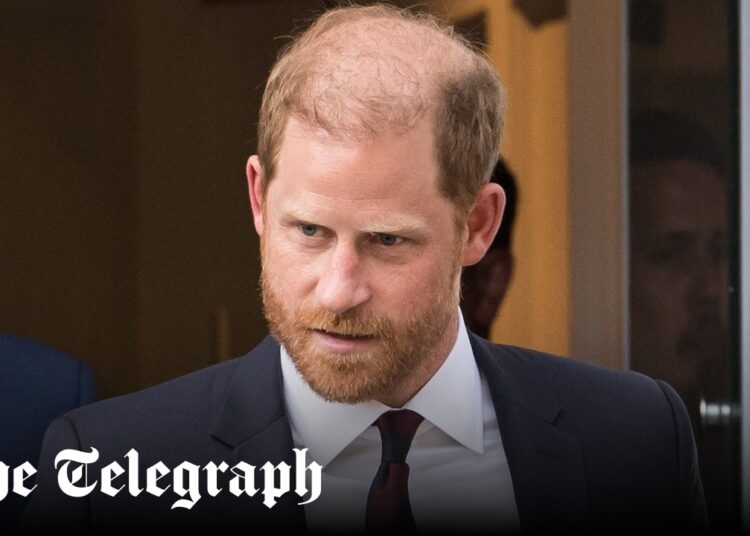 El príncipe Harry intentó llegar a un acuerdo con Mail antes del caso judicial