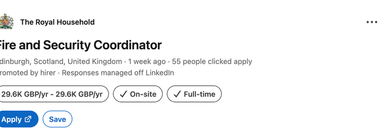 Anuncio de trabajo real | Fuente: LINKEDIN