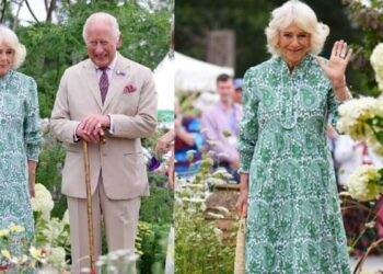 El rey Carlos y la reina Camilla asisten a la primera exposición floral en la finca real