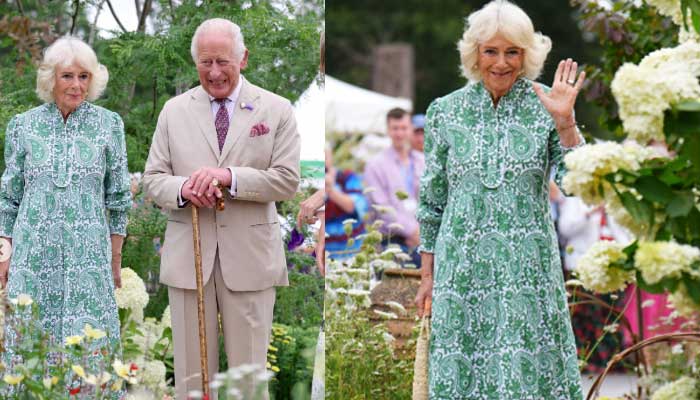 El rey Carlos y la reina Camilla asisten a la primera exposición floral en la finca real