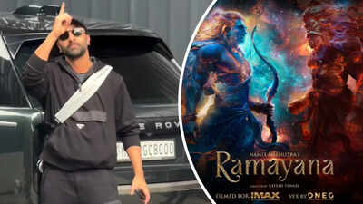 Las estrellas de 'Ramayana' Ranbir Kapoor, Sai Pallavi, Sunny Deol y Kunal Kapoor VISTOS en el aeropuerto antes del gran evento de Bharat Mandapam