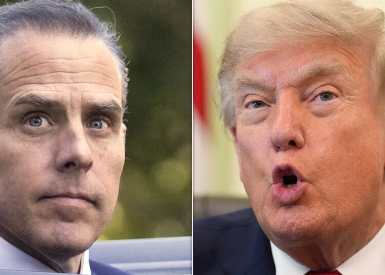 Hunter Biden sugiere sarcásticamente que Trump merece el Nobel de la Paz