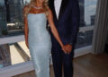 Patrick Mahones y su esposa Brittany justo antes de la boda.