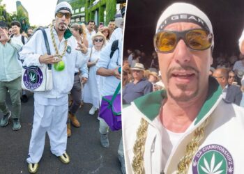 Sacha Baron Cohen aparece en Wimbledon vestido como el personaje icónico Ali G