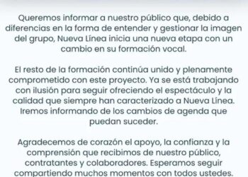 Comunicado oficial de Nueva Línea.