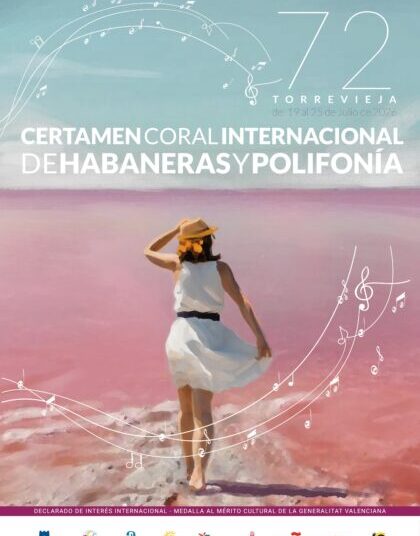 Torrevieja, evento cultural: CAMBIO de HORARIO Gala de apertura con interpretación de himnos por la Unión Musical Torrevejense y cantantes locales y concierto inaugural por la soprano Ainhoa Arteta, dentro del 72º Certamen Internacional de Habaneras y Polifonía organizado por el Patronato Municipal