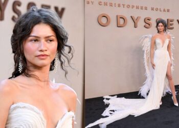 Zendaya es una diosa alada en el estreno de 'La Odisea' en Nueva York